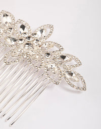 Silver Halo Flower Hair Comb - link has visual effect only