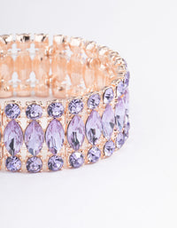 Rose Gold Marquise Stone Bracelet - link has visual effect only