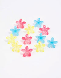 Kids Hawaiian Flower Mini Hair Claw Clips - link has visual effect only