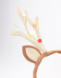 Kids Christmas Glitter Antler Headband - link has visual effect only