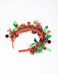 Kids Christmas Tinsel Bauble Headband - link has visual effect only