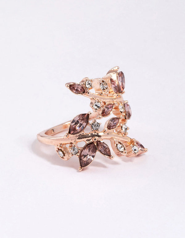 Rose Gold Vine Wrapped Ring