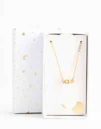 Gold Semi-Precious Bottle Short Necklace - link has visual effect only