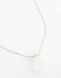 Gold Semi-Precious Bottle Short Necklace - link has visual effect only