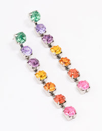 Rainbow Drop Cupchain Earrings - link has visual effect only