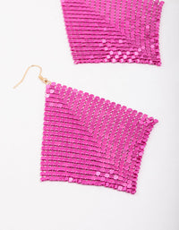 Gold & Pink Waterfall Drop Earrings - link has visual effect only