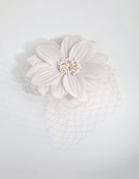 Mesh Detail Blush Flower Clip - link has visual effect only