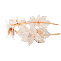 Rose Gold Cluster Leaf Headband - link has visual effect only