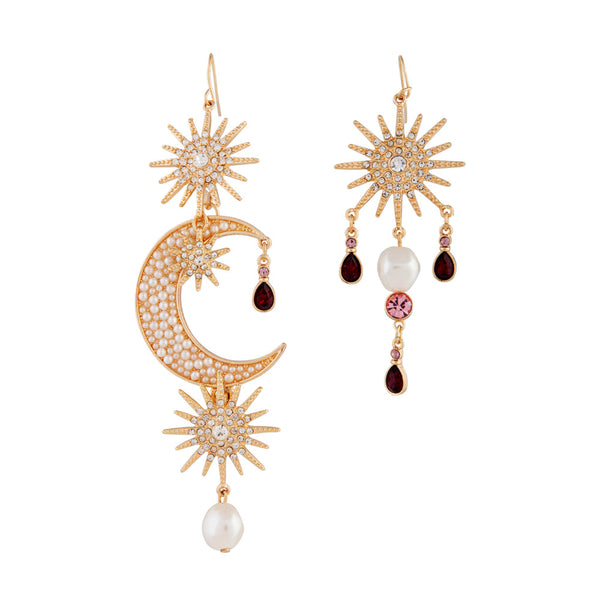 Pearly Celestial Drop Earrings In Gold - Lovisa